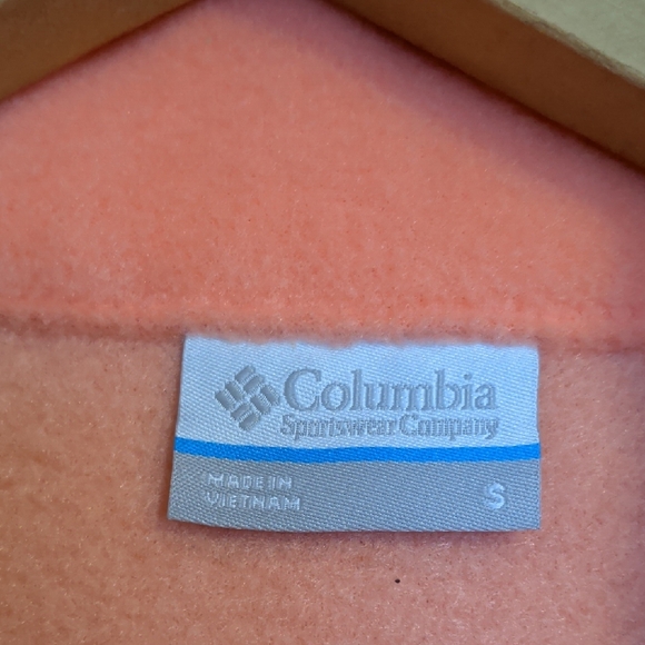 NWT Columbia Benton Spring Full Zip coral, Sm. - Picture 2 of 6